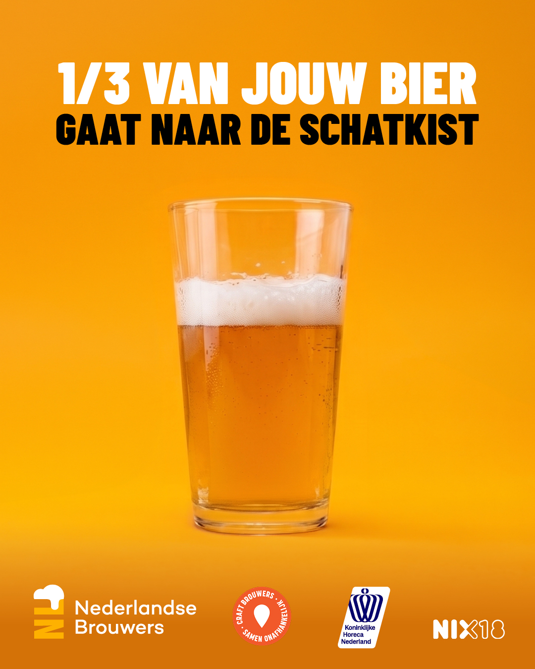 Accijns campagne post 2 bier glas